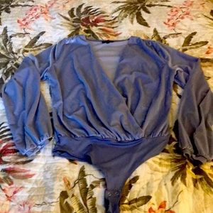 Gorgeous mauve velour bodysuit